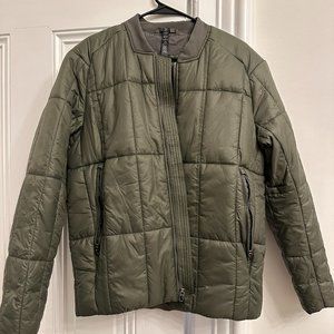 Olive green Lululemon Men's Bomber Jacket